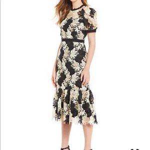 New with tags Antonio Melani size 8 black and antique white Lace Dress